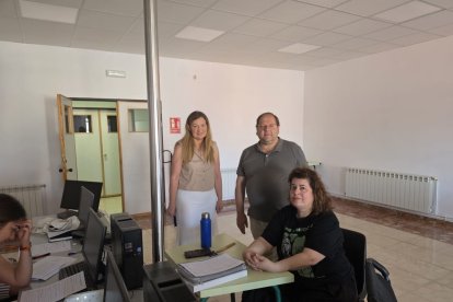 El alcalde y la concejala Baílez visitaron el aula.