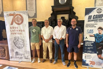 Julián García, José Luis Nieto, Cayetano Franco y Diego Vieira.