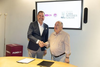 José María Viejo y Miguel Ángel Cordero en la sede de FUNDOS.