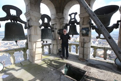 Imagen de archivo de la torre de la Encina, con la espectacular vista de toda la ciudad y parte del Bierzo.