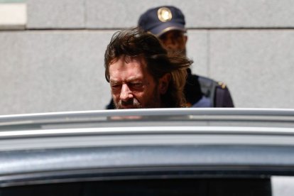 El juez Santiago Pedraz a su salida de la Audiencia Nacional.