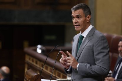 El presidente del Gobierno, Pedro Sánchez, comparece este jueves en el Congreso de los Diputados para informar de la gestión de la crisis en Ceuta.