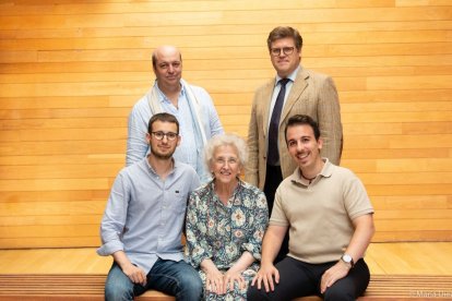 Morais con participantes del Curso de Pianistas y Directores.