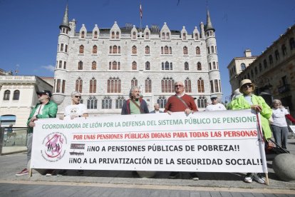 Imagen de archivo de una de las concentraciones de la coordinadora de pensiones.