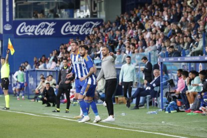 Juanfran contó con todos en el duelo Deportiva 1-Albacete 1 del 20 de mayo del 2023.