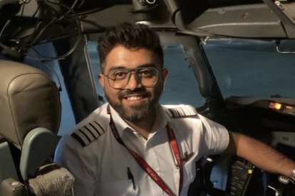 Retrato del piloto, Smit Machchhar.
