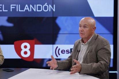 Turrado, en un momento de la entrevista.