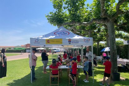 Participantes en las actividades de ajedrez.