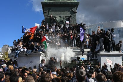 Imagen de archivo de protestas de estudiantes en París, a 8 de octubre de 2026.