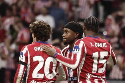 El Atlético festeja.