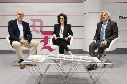 Eliseo López, Ana Gil y Jordi Romeu en el Congreso sobre Despoblación