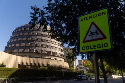 Archivo - Fachada de la sede del Tribunal Constitucional de España, a 26 de septiembre de 2025, en Madrid (España).