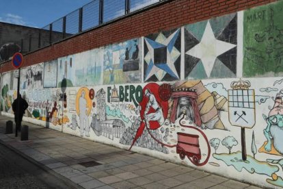 Intervención mural en las calles de Fabero
