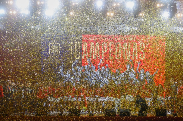 Celebración del triunfo de la Selección Española Femenina de Fútbol. EFE