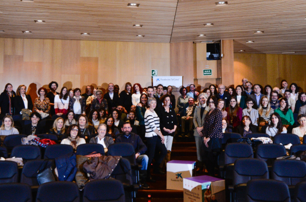 Numeroso público asistió a la presentación de los proyectos sociales de la Fundación 'la Caixa' en Valladolid.