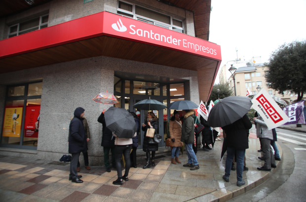 Los trabajadores del sector bancario se movilizan en León