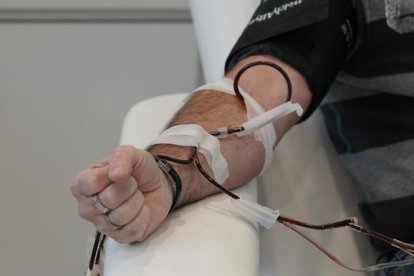 Donación de sangre.