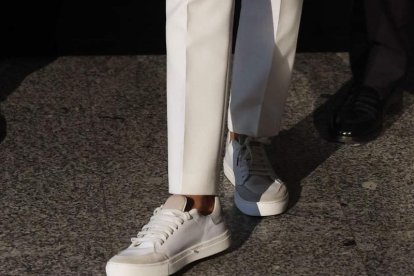 Detalle de las zapatillas de la Reina.