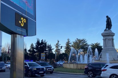 Temperatura registrada en la mañana de este miércoles en la capital.