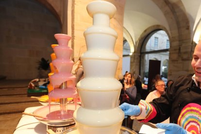 Fuente de chocolate en una edición pasada del Sica en Astorga.