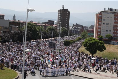 Marea blanca para pedir una Sanidad digna en el Bierzo.
