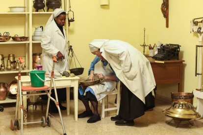 Preparación del primer centro de interpretación de vida monacal