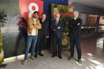 Fernández, Rodríguez, Gutiérrez y Nuñez, ayer en La8