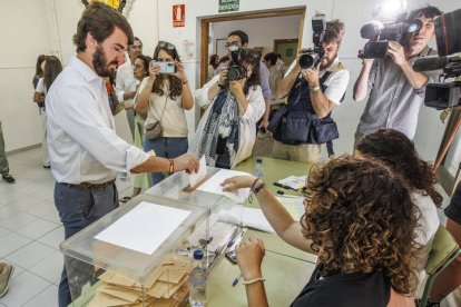 El vicepresidente de la Junta de Castilla y León, Juan García-Gallardo. SANTI OTERO