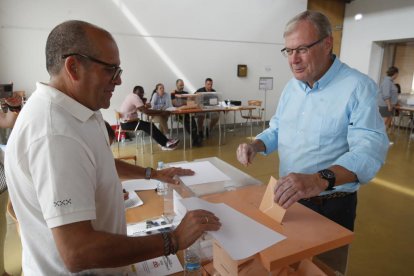 Silván, en el momento de votar esta mañana. RAMIRO
