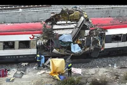 Otro de los artefactos estaba situado en el centro del convoy.