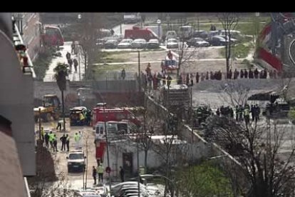 Imagen aérea de las inmediaciones de la estación de Atocha.
