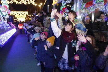 Cabalgata de Papa Noel en León. RAMIRO