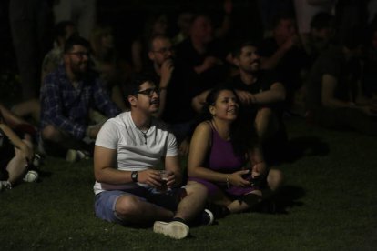 Fuegos artificiales en la noche de San Juan. FERNANDO OTERO