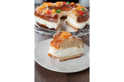El roscón de Reyes, ya finalizado. TAMARA