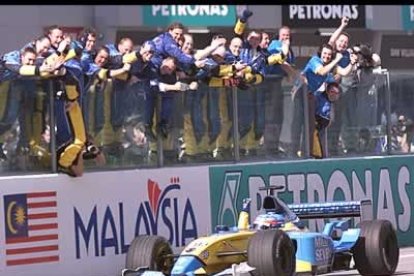 El asturiano fue animado en todo momento por su equipo y por sus amigos que se desplazaron a Malasia.