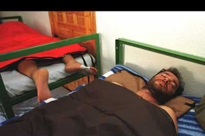 Los peregrinos aprovechan al máximo sus horas de sueño para poder tener las fuerzas necesarias que requiere el camino.