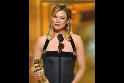 Renee Zellweger se llevó el galardón a la mejor actriz de reparto por su papel en la épica «Cold Mountain», de Anthony Minghella
