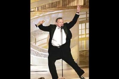 Otro de los protagonistas de la noche fue el actor Robin Williams, distinguido con el premio Cecil B.de Mille a toda su carrera.