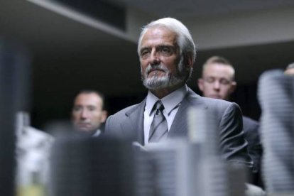 El actor José Sancho, durante el rodaje de la serie 