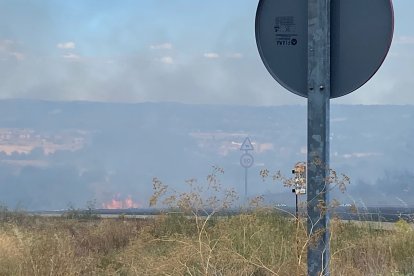 El humo y el olor a quemado alertaron a los vecinos del Residencial Los Siseros, junto al Hotel Santiago. MARTA
