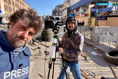 Marcos Méndez, con Yarik. DL