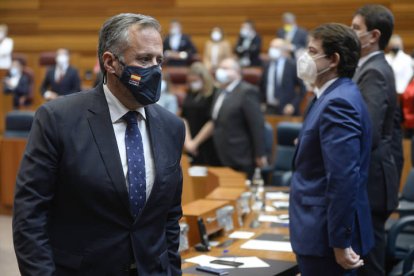 Carlos Pollán, en la constitución de las Cortes autonómicas. NACHO GALLEGO