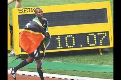 El atleta de San Cristóbal y Nieves ganó en la carrera más lenta de unos Mundiales de los últimos 20 años. En Helsinki '83, Carl Lewis corrió también en 10.07.