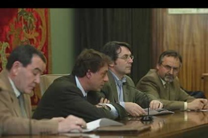 Traiello, durante la presentación de su novela en León.