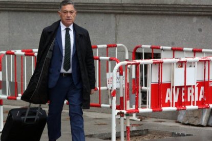 Martínez Barazón, a su llegada a la Audiencia Nacional. BENITO ORDÓÑEZ