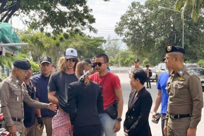 Daniel Sancho reconstruye sus últimos momentos con el dominicano asesinado. POLICÍA REAL DE TAILANDIA