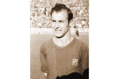 César Rodríguez, ídolo en la Cultural y en el Barça. DL