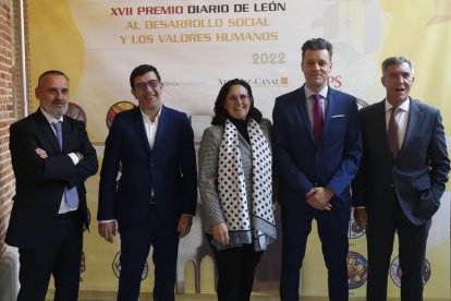 Acto de entrega del Premio Diario de León al Desarrrollo Social y los Valores Humanos. FERNANDO OTERO