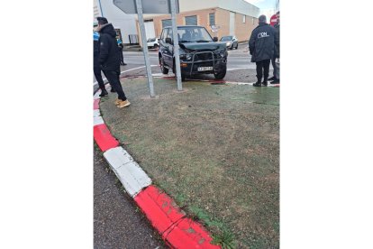Todoterreno implicado en el accidente