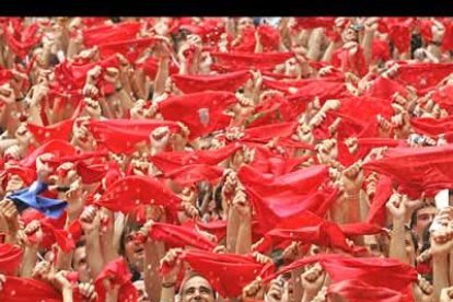 El chupinazo era el primero de los 257 actos organizados por el Ayuntamiento, lo que representa 28 diarios y uno cada 53 minutos hasta la medianoche del 14 de julio.